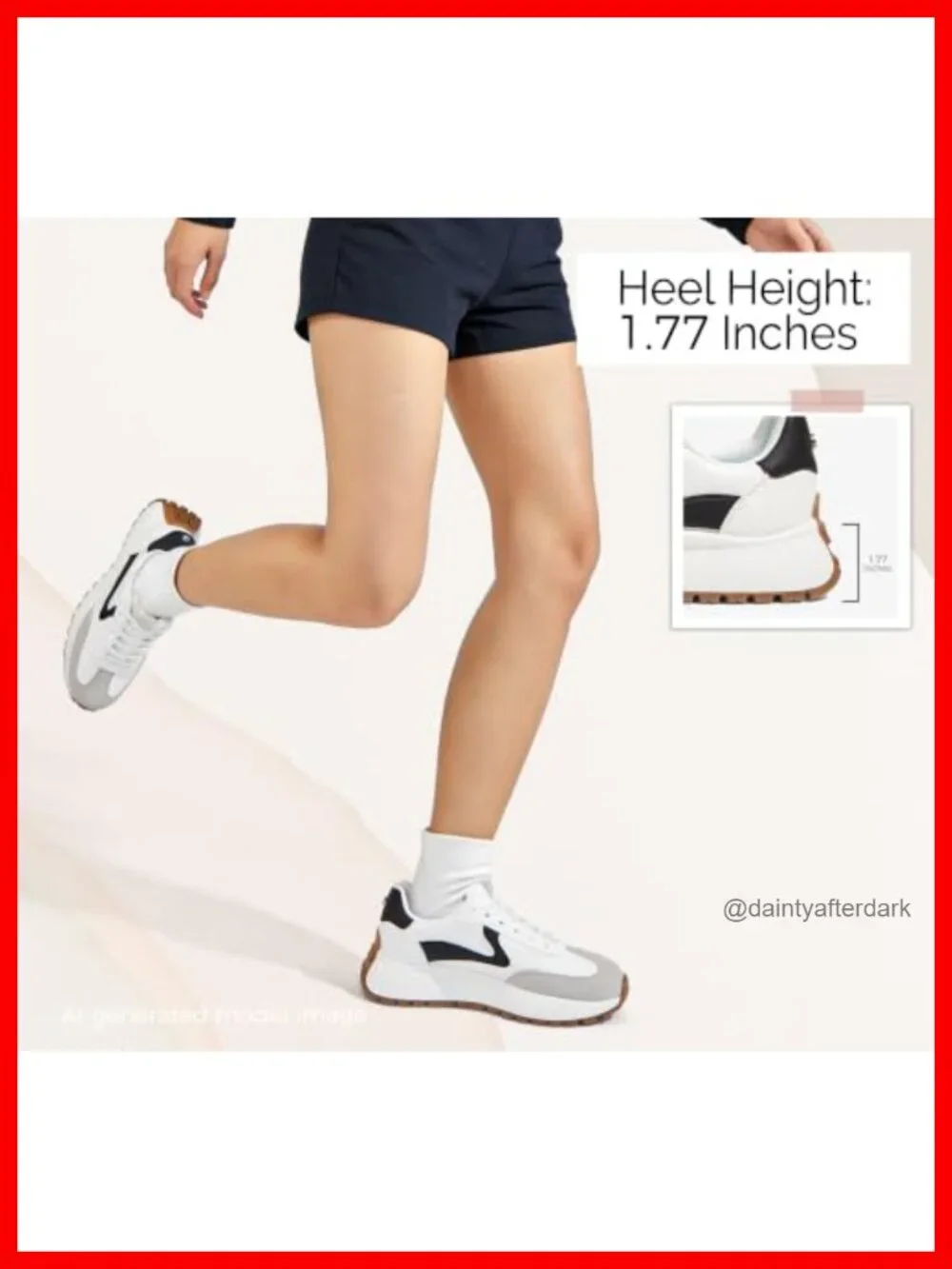 Chunky Platform Fashion Sneakers with Removable Cushion Insole PU Leather Suede